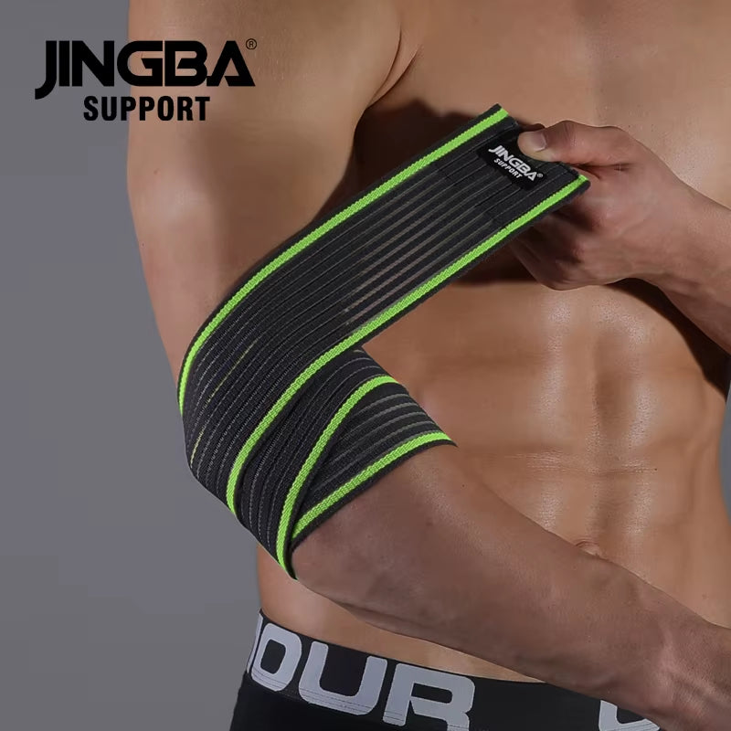 1 Pcs Adjustable Weightlifting Elbow Protector Elastic Straps for Fitness Bodybuilding Gym Workout Training Support Elbow Pads B