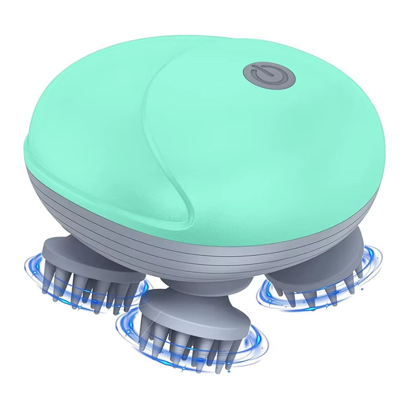 Electric Scalp Head Massager Kneading Vibrating Device Health Care Shoulder Neck Leg Arm Deep Tissue Massage Cat Pet Massager