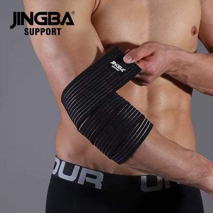 1 Pcs Adjustable Weightlifting Elbow Protector Elastic Straps for Fitness Bodybuilding Gym Workout Training Support Elbow Pads B