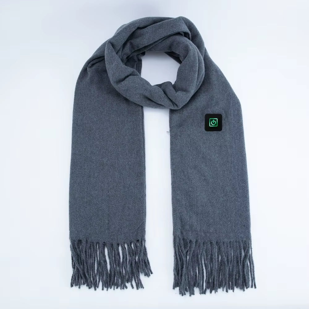 New USB Charging Electric Heated Scarf Rechargeable Adjustable Temperature Electric Winter Warmer Creative Unisex Warm Shawl