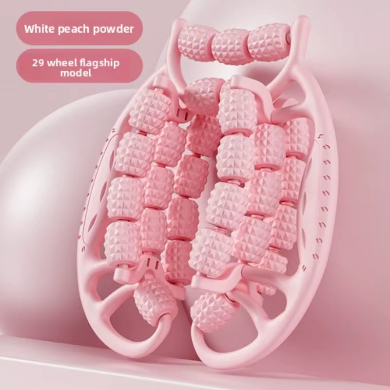 Newest 28 Wheel Annular Leg Clamp Massager Relax Massager Anti-Cellulite Massager Body Slimming Roller Massage for Body