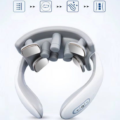 Smart Neck Massage Instrument Portable Shoulder Neck Massage Cervical Vertebra Health Care Vibrator Heating Compress Massage