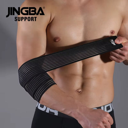 1 Pcs Adjustable Weightlifting Elbow Protector Elastic Straps for Fitness Bodybuilding Gym Workout Training Support Elbow Pads B