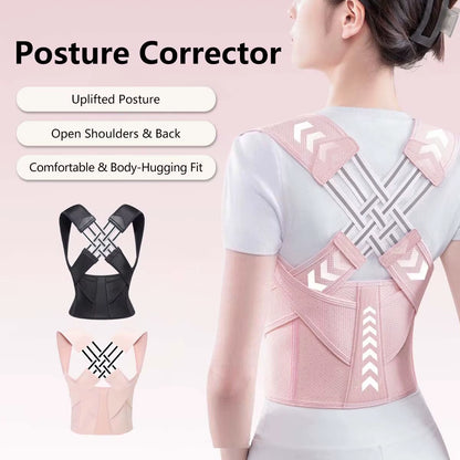 Adjustable Posture Corrector Back Support Belt Spine Alignment Waist Trainer for Men and Women Abdominal Waist Correction
