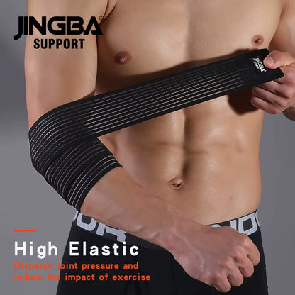1 Pcs Adjustable Weightlifting Elbow Protector Elastic Straps for Fitness Bodybuilding Gym Workout Training Support Elbow Pads B