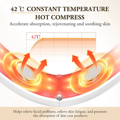 V-Face Lifting Beauty Device 4-Pole Double Chin Remove EMS Facial Slimming Red/Blue Light Heat Massage Face Lift Machine