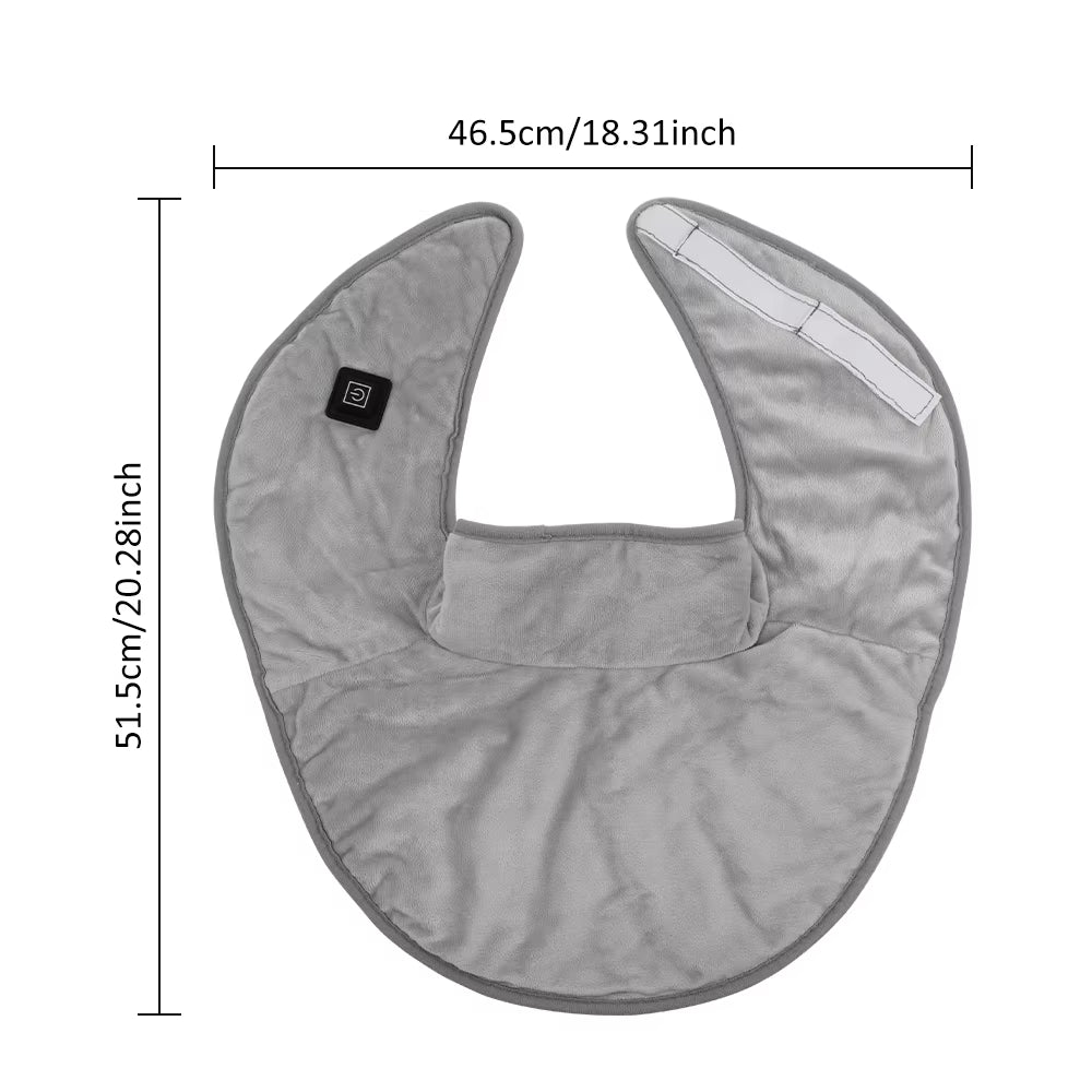 Electric Heating Shoulder Neck Pad Massager Three Gear Hot Compress Cervical Shawl Warmer USB for Shoulder Neck Back Relax Brace