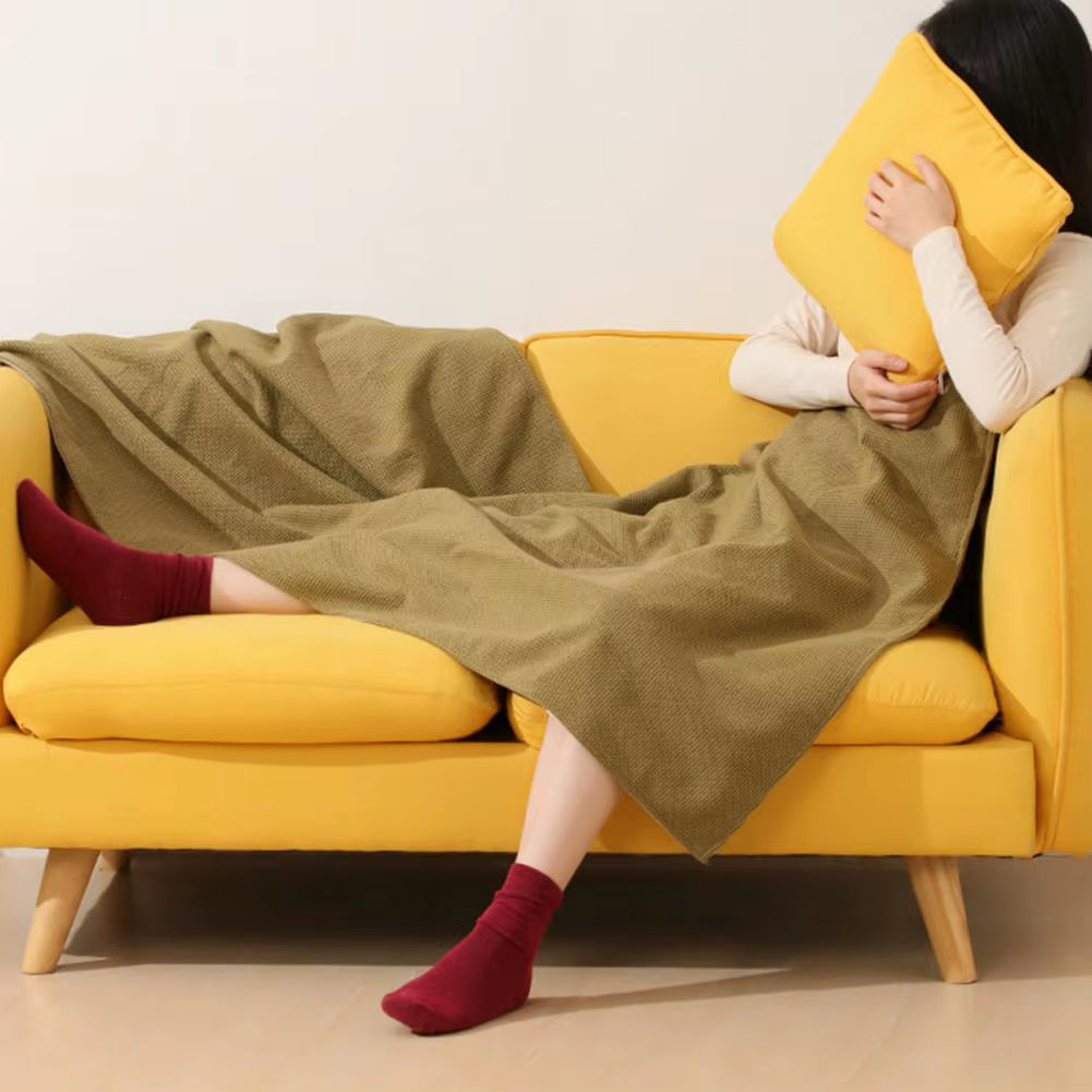 Wireless Heating Blanket Battery-Operated Heating Shawl Usb-Powered Shawl Blanket Bag 2-In-1 Electric Heating Scarf for Women