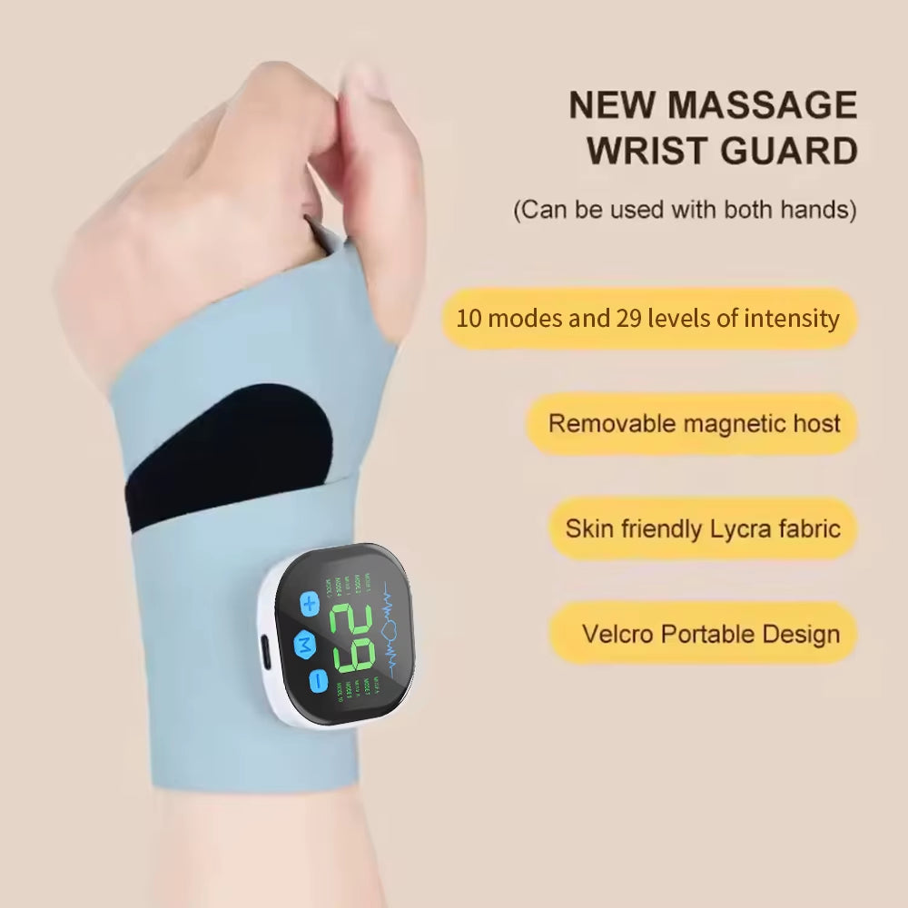 Electric Cordless Hand Wrist Massager Vibration Relieves Tenosynovitis Massager USB Rechargeable Carpal Tunnel Fatigue Relief