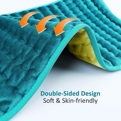 【Ce-Bu】Heating Pad for Back Pain Relief，Large Heating Pad for Neck and Shoulders Heat Pad with 6 Heat Settings Gifts for Mom Dad