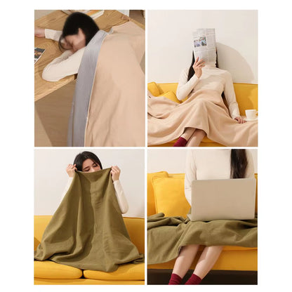 Wireless Heating Blanket Battery-Operated Heating Shawl Usb-Powered Shawl Blanket Bag 2-In-1 Electric Heating Scarf for Women