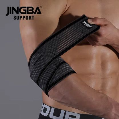 1 Pcs Adjustable Weightlifting Elbow Protector Elastic Straps for Fitness Bodybuilding Gym Workout Training Support Elbow Pads B