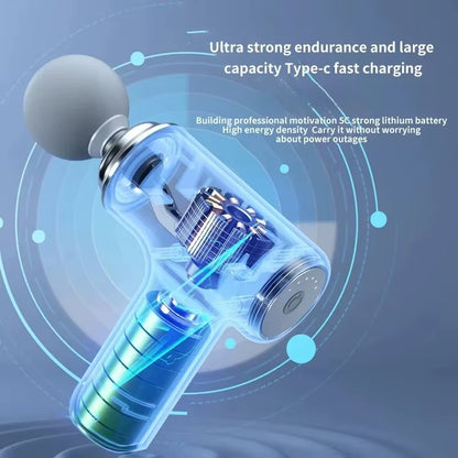 Vibration Massage Gun Rechargeable Wireless Muscle Relaxation Massager Mini Professional Fitness Portable Electric Fascia Gun