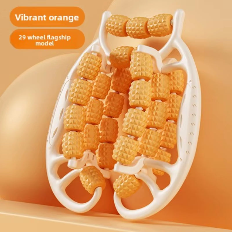 Newest 28 Wheel Annular Leg Clamp Massager Relax Massager Anti-Cellulite Massager Body Slimming Roller Massage for Body