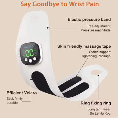 Electric Cordless Hand Wrist Massager Vibration Relieves Tenosynovitis Massager USB Rechargeable Carpal Tunnel Fatigue Relief