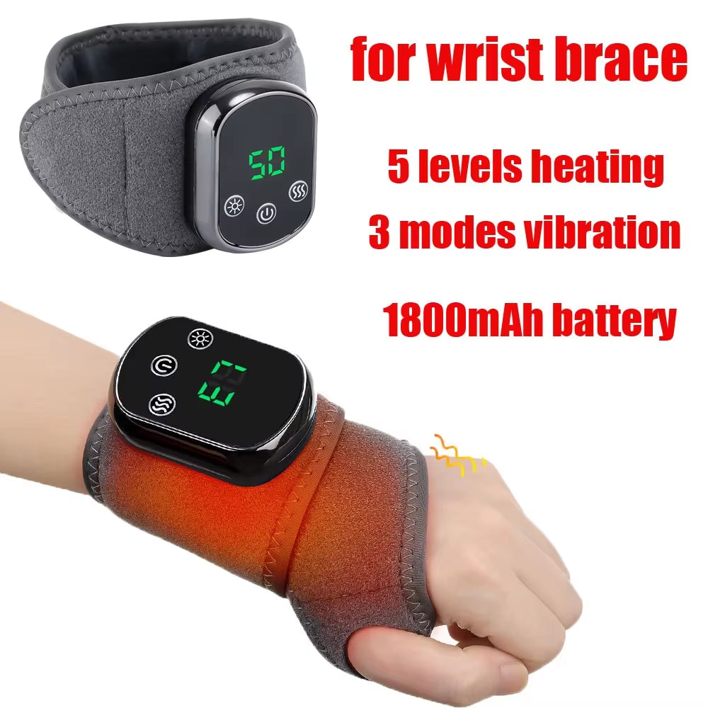 Electric Ankle Brace with Adjustable Hot Compress Vibration Massage Ankle Guard Band Carpal Tunnel Foot Protection Support Tool